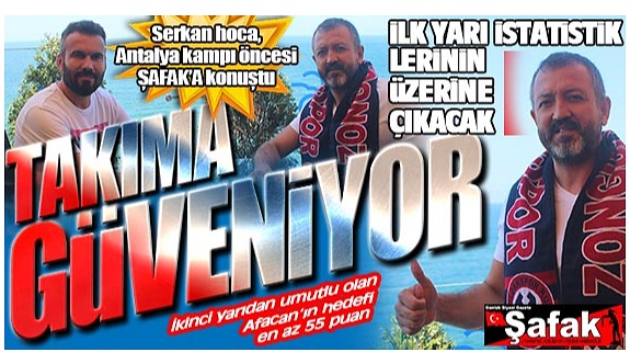 Zonguldak Kömürspor Antalya yolcusu... Devre arası kampı başlıyor
