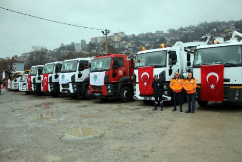Zonguldak Belediyesi araç parkına 8 takviye yaptı