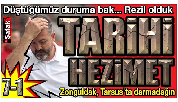 Zonguldak’ın bittiği andır! Utanç verici: 7-1