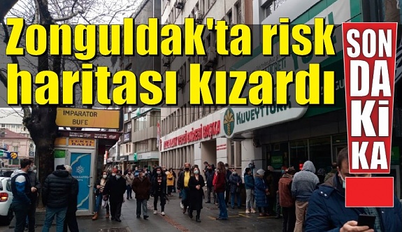 Zonguldak'ta risk haritası kızardı, vatandaşlar caddelere akın etti