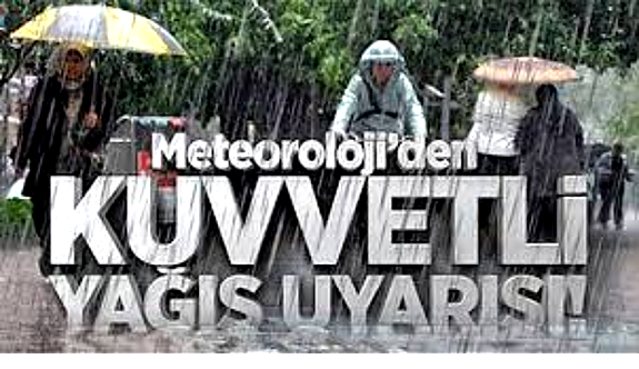 Batı Karadeniz'de  kuvvetli yağışlara dikkat