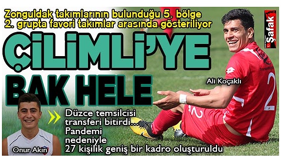 Zonguldaklı futbolcuların yeni sezon adresi Çilimli