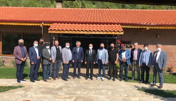 TSO yönetiminden Yurtbay Seramik ve  Kaymakam Hasan Yaman’a ziyaret