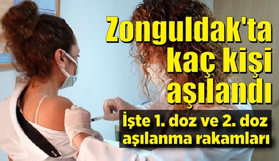 Zonguldak'ta kaç kişi aşılandı. İşte 1. doz ve 2. doz aşılanma rakamları
