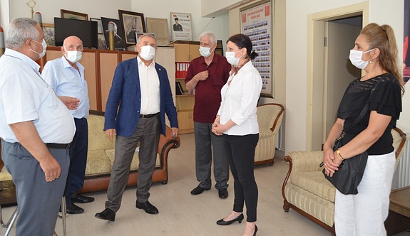 CHP Heyeti Emeklileri Derneği ile Gaziler Derneğini ziyaret etti