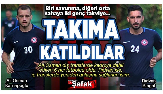 Zonguldak Kömürspor’da kadro genişliyor... İki futbolcu daha katıldı