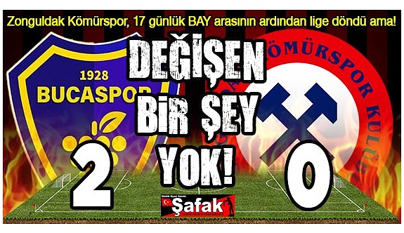 Zonguldak Kömürspor aynı Zonguldak Kömürspor! Yine bize hüsran: 2-0