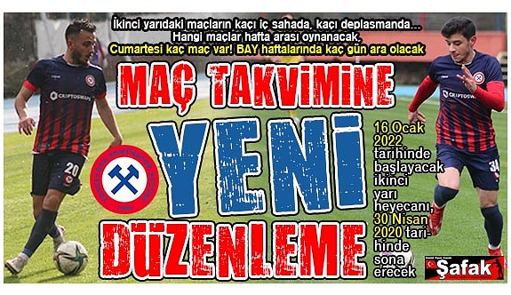 İkinci yarı fikstürü Zonguldak Kömürspor lehine olacak