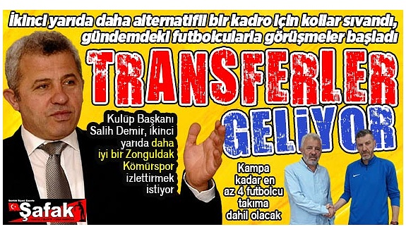 Zonguldak Kömürspor transfere odaklandı... Sürpriz isimler var