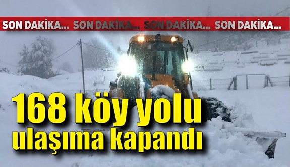Zonguldak’ta 168 köy yolu ulaşıma kapalı