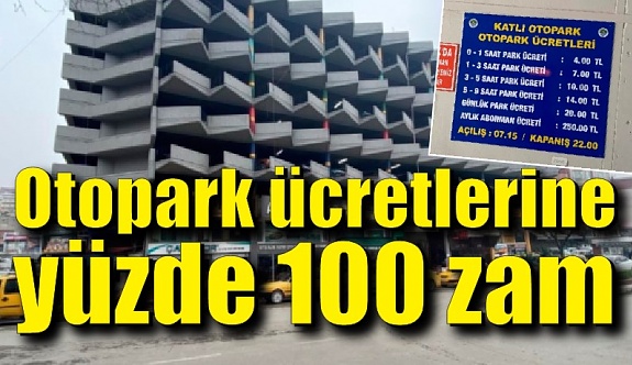 Zonguldak Belediyesi otopark ücretlerine yüzde 100 zam yaptı