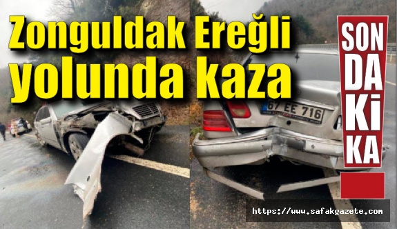 Zonguldak Ereğli yolunda kaza