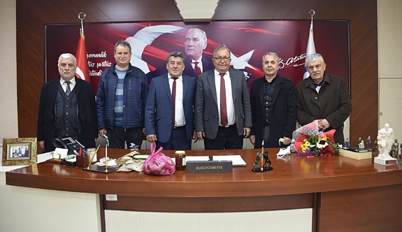 Alaplı Gazeteciler Derneği, Başkan Posbıyık'ı ziyaret etti