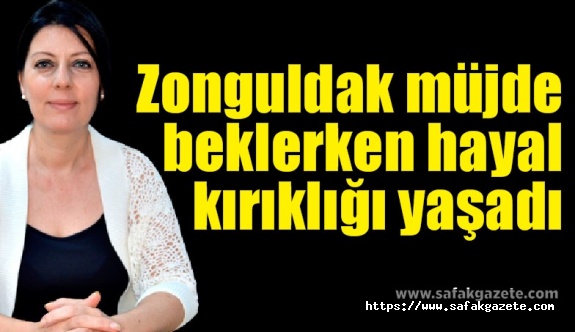 Ebru Uzun: Zonguldak müjde beklerken hayal kırıklığı yaşadı