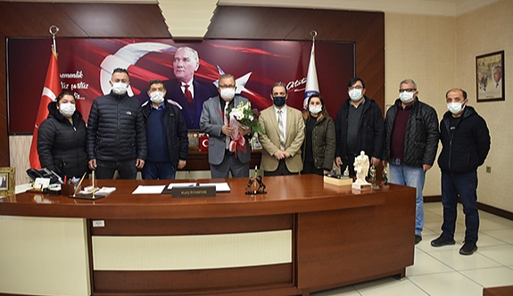 Gazetecilerden Başkan Posbıyık'a ziyaret
