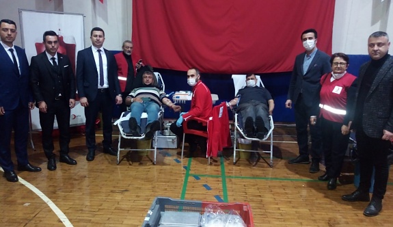 Kilimli'de kan bağışı kampanyası düzenlendi