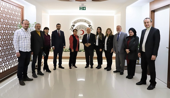 Kızılay Zonguldak Yönetimi Genel Sekreter Can’ı ziyaret etti