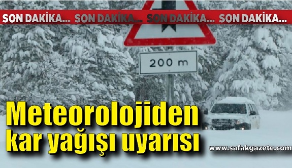Meteoroloji’den Batı Karadeniz’e yoğun kar yağışı uyarısı