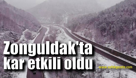 Zonguldak'ta kar etkili oldu