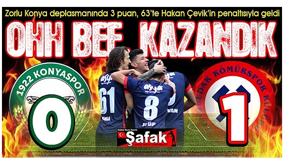 Hadi gözün aydın Zonguldak, ligde kalmayı garantiledik: 0-1