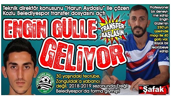 Kozlu Belediyespor transfere hızlı giriş yaptı... Hedefteki futbolcu çok tanıdık
