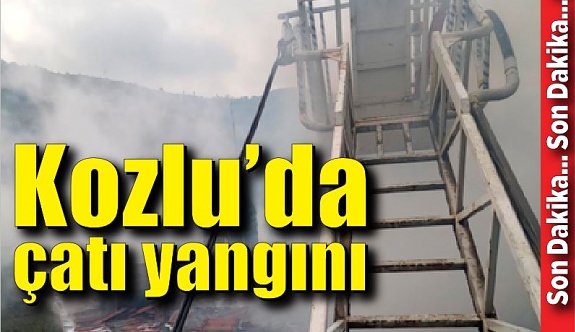 Kozlu'da korkutan yangın
