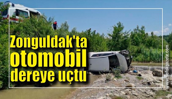 Zonguldak'ta otomobil dereye uçtu
