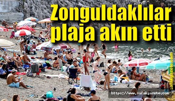 Zonguldak'ta yüzlerce vatandaş plaja akın etti