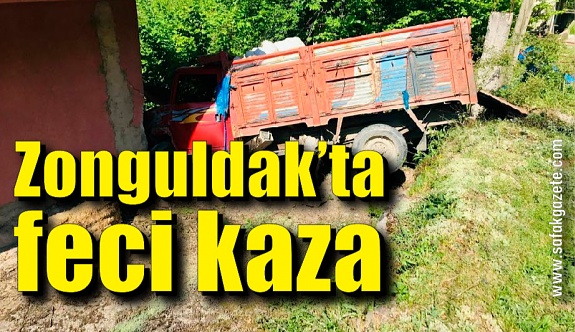 Zonguldak’ta feci kaza: Evinin önünde otururken kamyonetin altında can verdi