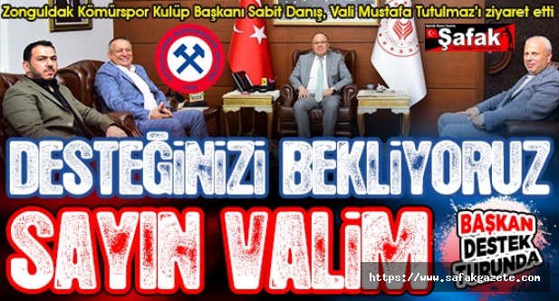 Başkanın tek düşüncesi, Zonguldak Kömürspor’u elbirliğiyle yukarıya çıkarmak