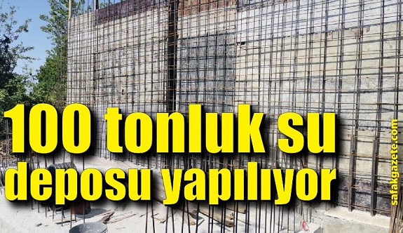 Elvanpazarcık Belediyesi 100 tonluk su deposu yapıyor