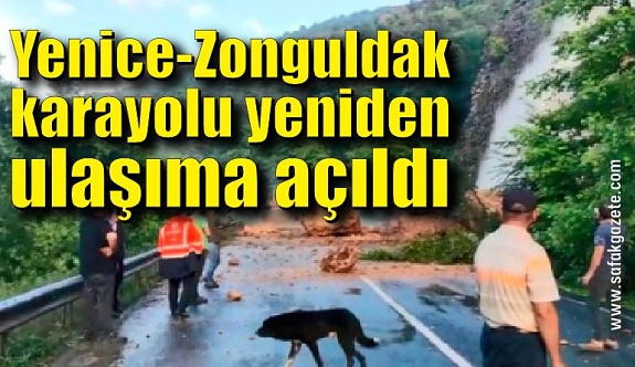 Yenice-Zonguldak karayolu yeniden ulaşıma açıldı