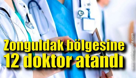 Zonguldak bölgesine 12 doktor atandı