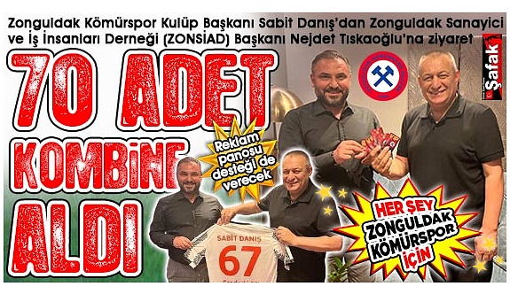 Zonguldak Kömürspor’da VIP kombine kart satışları başladı
