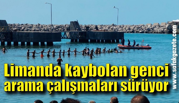 Zonguldak'ta denizde kaybolan 16 yaşındaki genci arama çalışmaları sürüyor