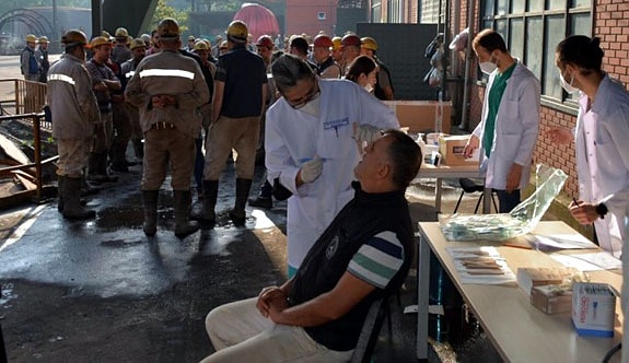 BEÜ Diş Hekimliği Fakültesi TTK’da maden işçilerine ağız taraması yaptı