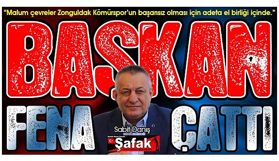 Zonguldak Kömürspor’un başarısız olmasını isteyenlere pabuç bırakmayacağız!