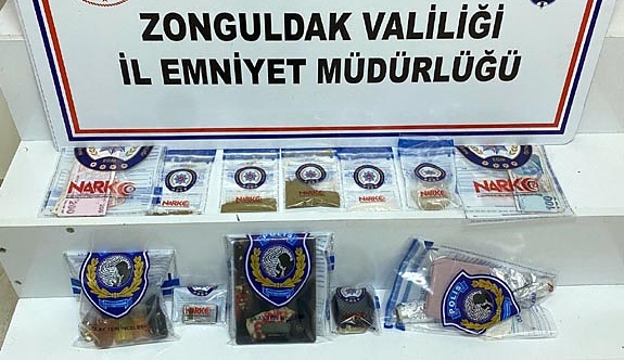 Zonguldak'taki uyuşturucu operasyonunda 2 tutuklama