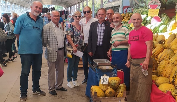 CHP Kilimli ve Çatalağzı Halk pazarını gezdi
