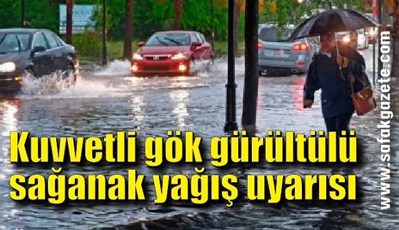 Zonguldak'a kuvvetli gök gürültülü sağanak yağış uyarısı
