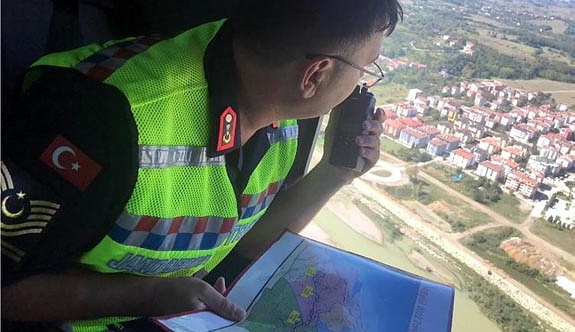 Zonguldak'ta havadan trafik denetimi gerçekleştirildi