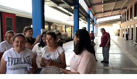 Zonguldak’ta engelli bireyler ilk defa trene bindi