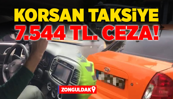 Polis, korsan taksiye 7 bin 544 TL ceza