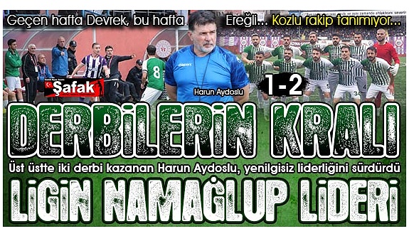 Bir derbi zaferi daha... Kozlu Belediyespor durdurulamıyor: 1-2